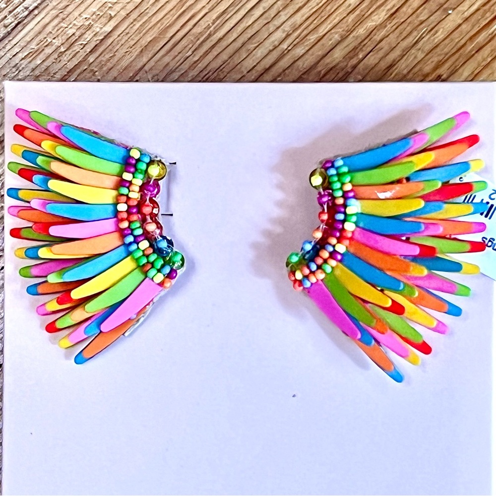 🌺🎉HP🎉🌺 NWT Mignonne Gavigan Mini Madeline Earrings Confetti - Picture 12 of 16
